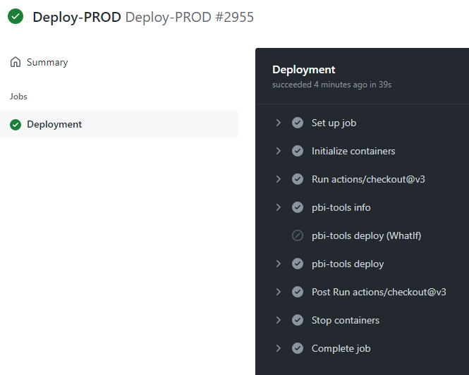 Deployment Detail